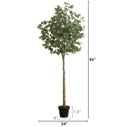 7ft. Artificial Eucalyptus Tree