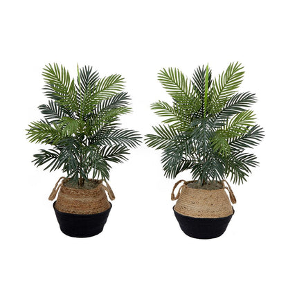 3ft. Artificial Areca Palm Tree with Handmade Jute & Cotton Basket DIY KIT