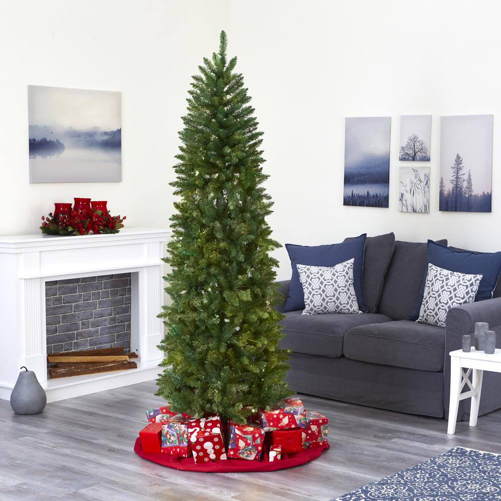 6.5ft. Slim Green Mountain Pine Artificial Christmas Tree