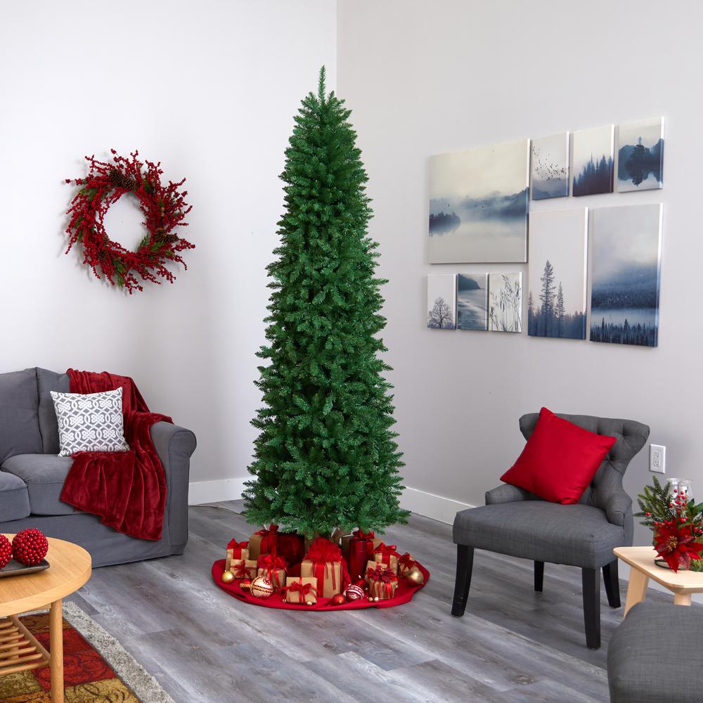 6.5ft. Slim Green Mountain Pine Artificial Christmas Tree