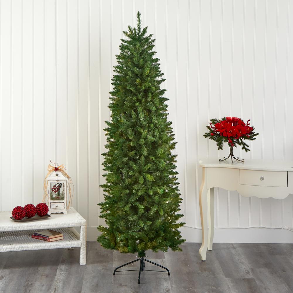 6.5ft. Slim Green Mountain Pine Artificial Christmas Tree