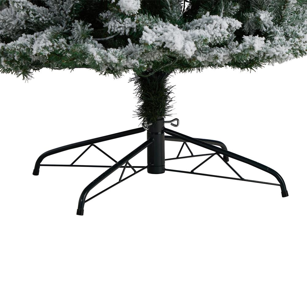 9ft. Slim Flocked Montreal Fir Artificial Christmas Tree