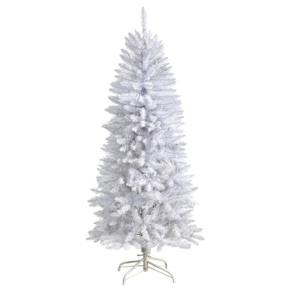 5ft. Slim White Artificial Christmas Tree with 491 Bendable Branches