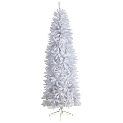 7ft. Slim White Artificial Christmas Tree with 995 Bendable Branches