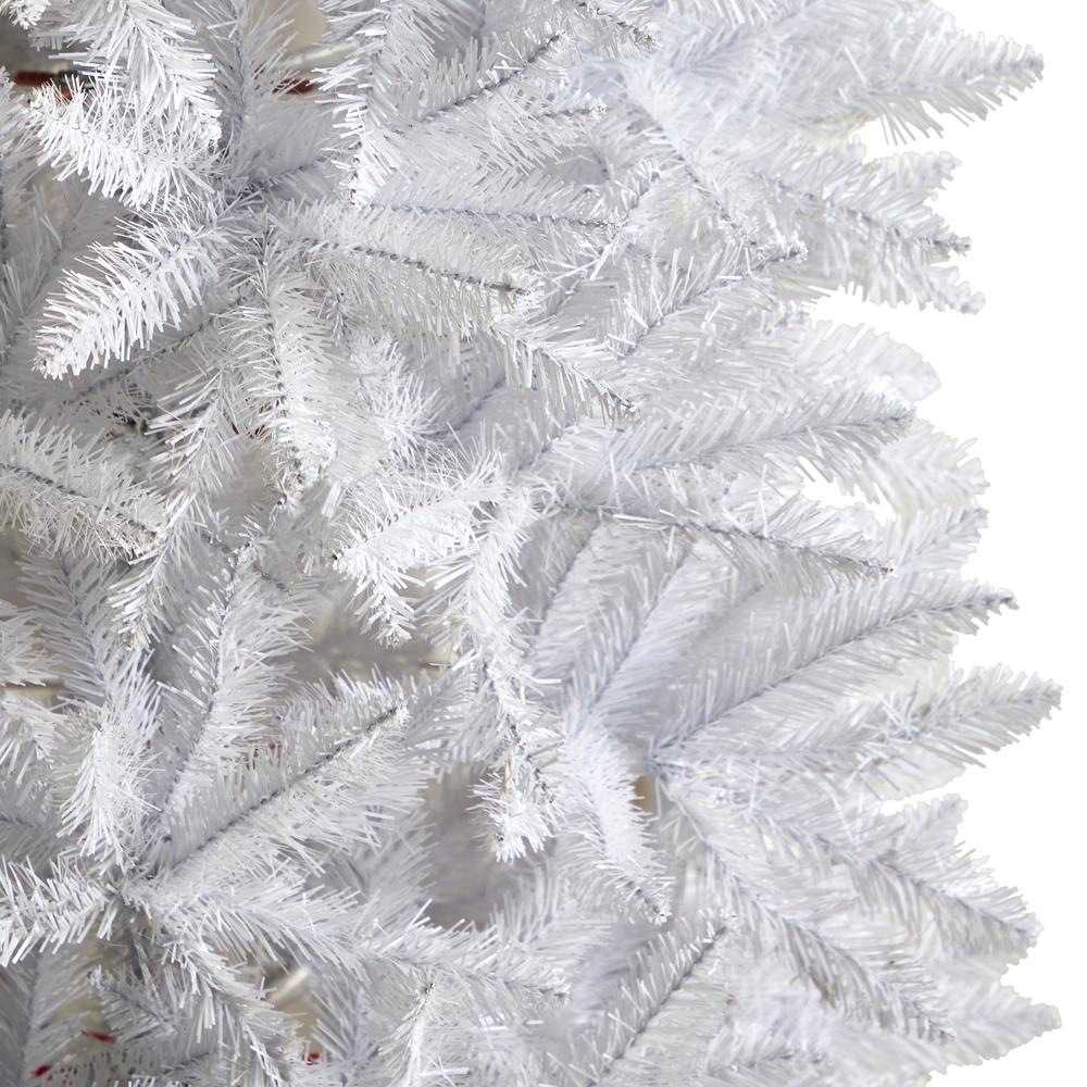 7ft. Slim White Artificial Christmas Tree with 995 Bendable Branches