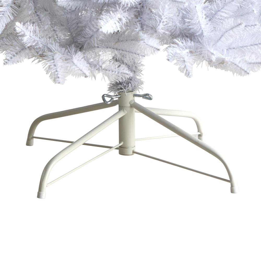 8ft. Slim White Artificial Christmas Tree with 1348 Bendable Branches