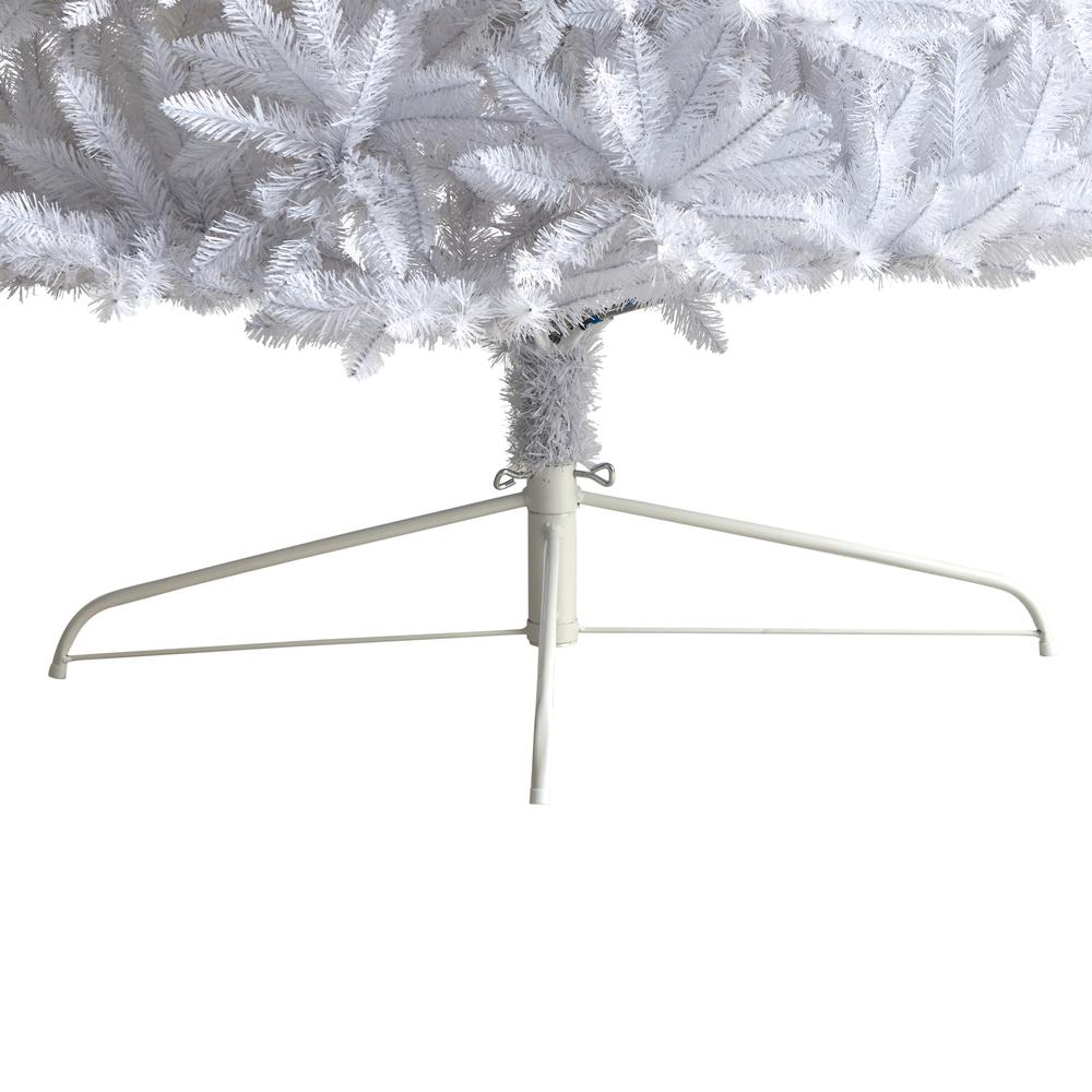 12ft. Slim White Artificial Christmas Tree with 3235 Bendable Branches