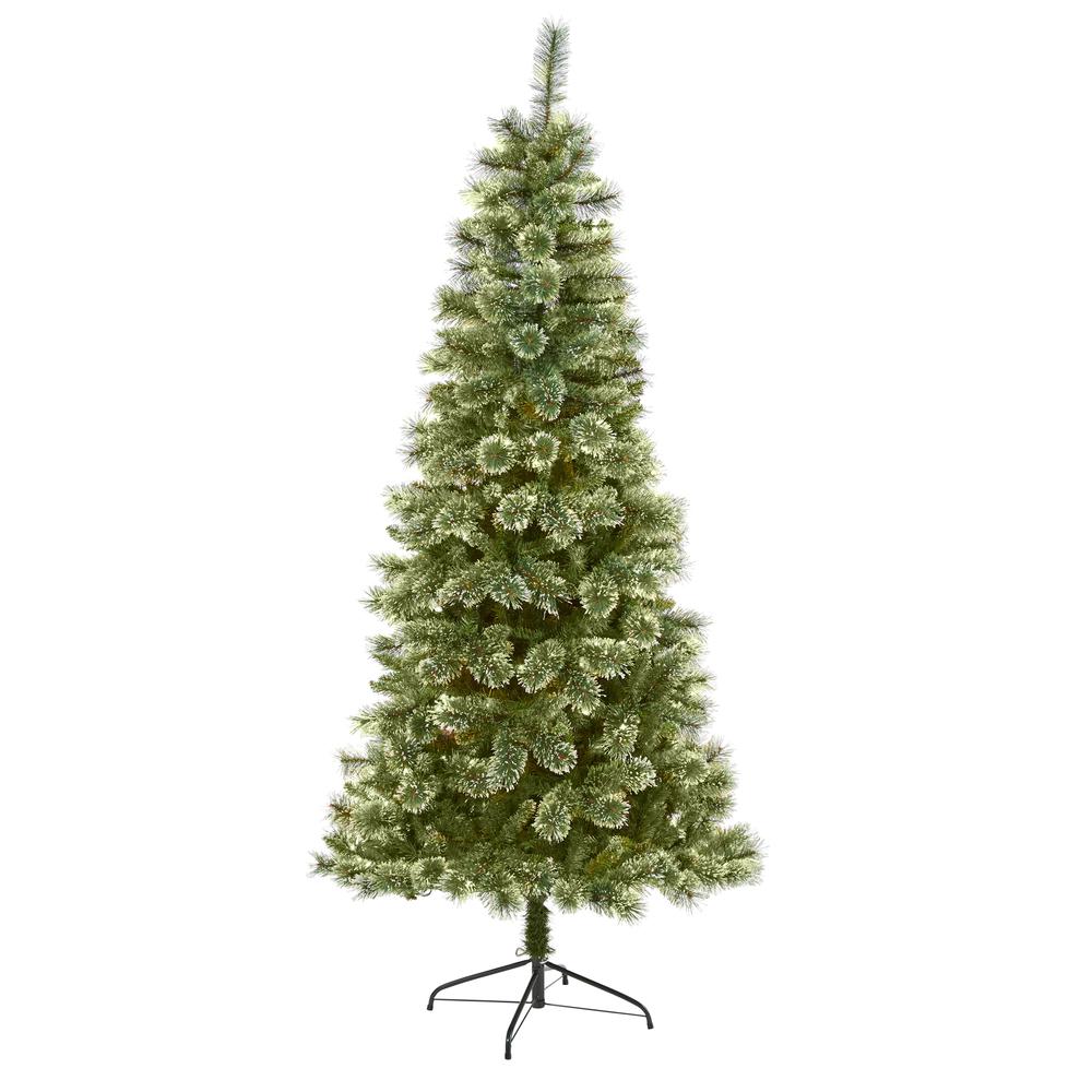 7ft. Wisconsin Slim Snow Tip Pine Artificial Christmas Tree