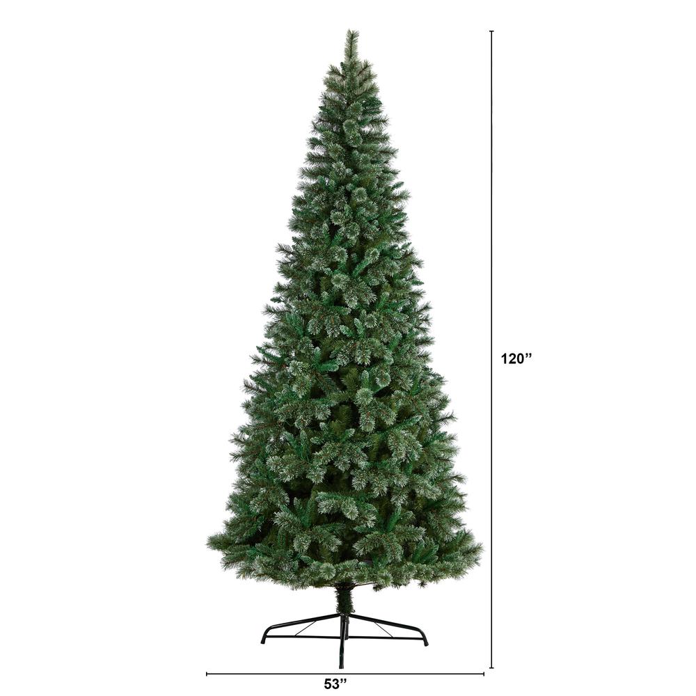 10ft. Wisconsin Slim Snow Tip Pine Artificial Christmas Tree