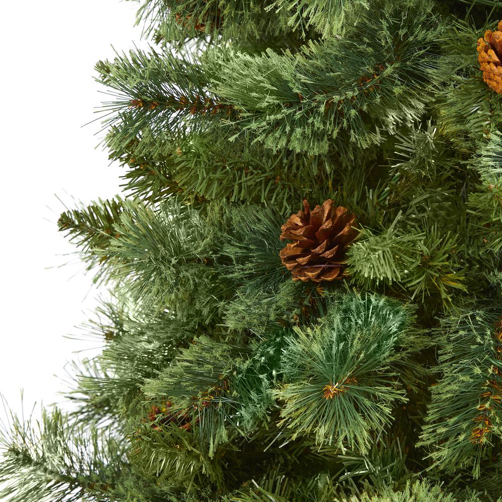 7ft. White Mountain Pine Artificial Christmas Tree with 723 Bendable Branches