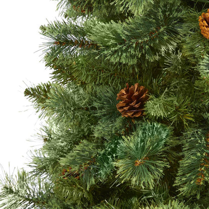 7ft. White Mountain Pine Artificial Christmas Tree with 723 Bendable Branches