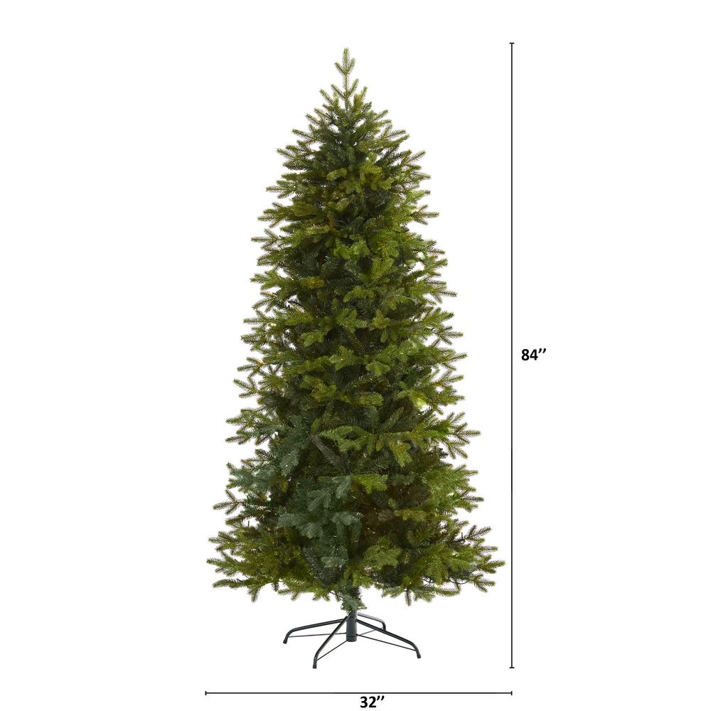 7ft. Belgium Fir Natural-Look Artificial Christmas Tree