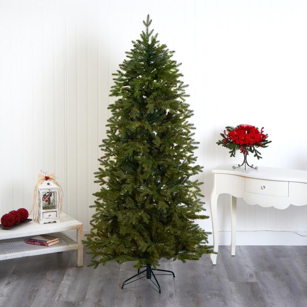 7ft. Belgium Fir Natural-Look Artificial Christmas Tree