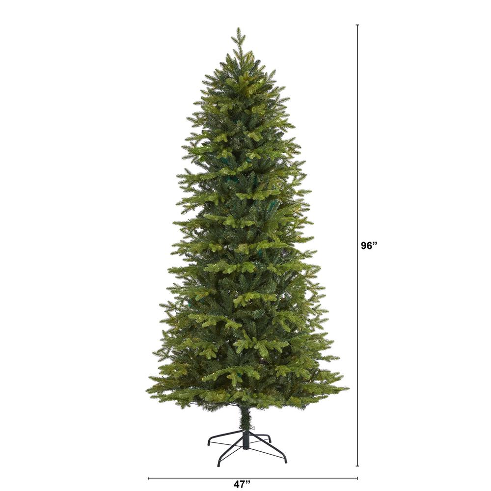 8ft. Belgium Fir Natural-Look Artificial Christmas Tree