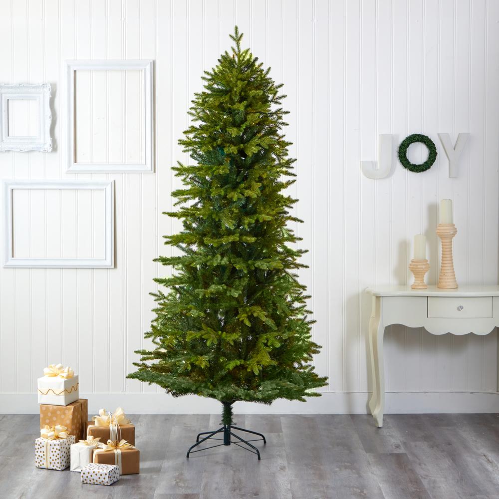 8ft. Belgium Fir Natural-Look Artificial Christmas Tree