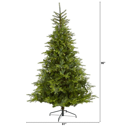 8ft. North Carolina Spruce Artificial Christmas Tree with 1303 Bendable Branches