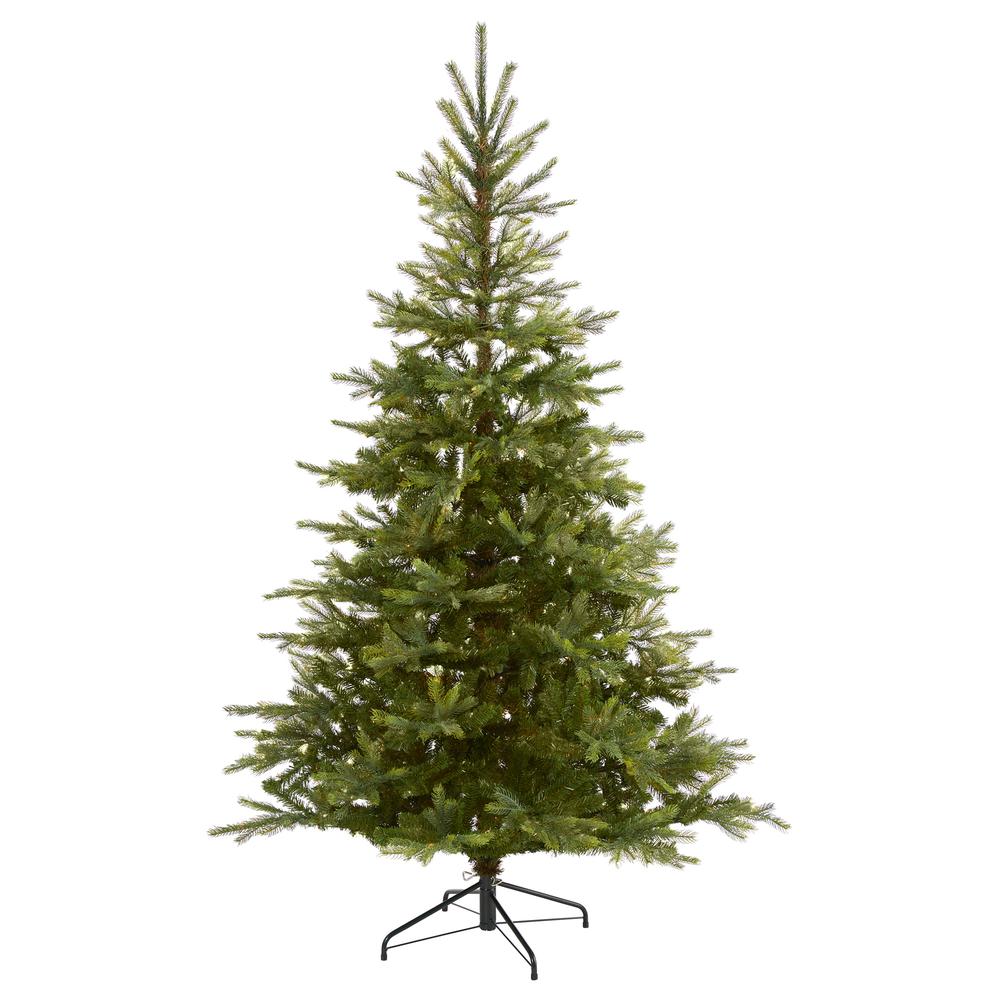 7ft. North Carolina Spruce Artificial Christmas Tree with 931 Bendable Branches