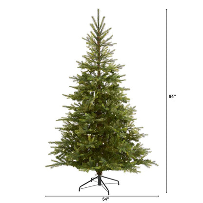 7ft. North Carolina Spruce Artificial Christmas Tree with 931 Bendable Branches