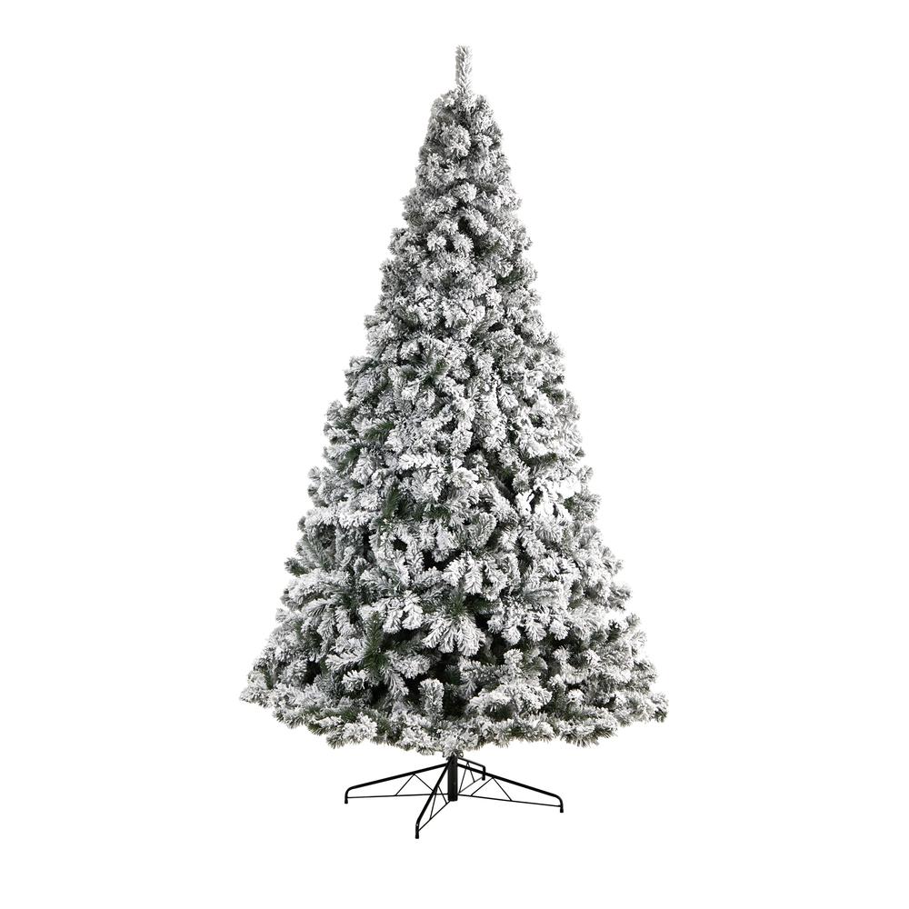 10ft. Flocked West Virginia Fir Artificial Christmas Tree