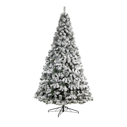 10ft. Flocked West Virginia Fir Artificial Christmas Tree