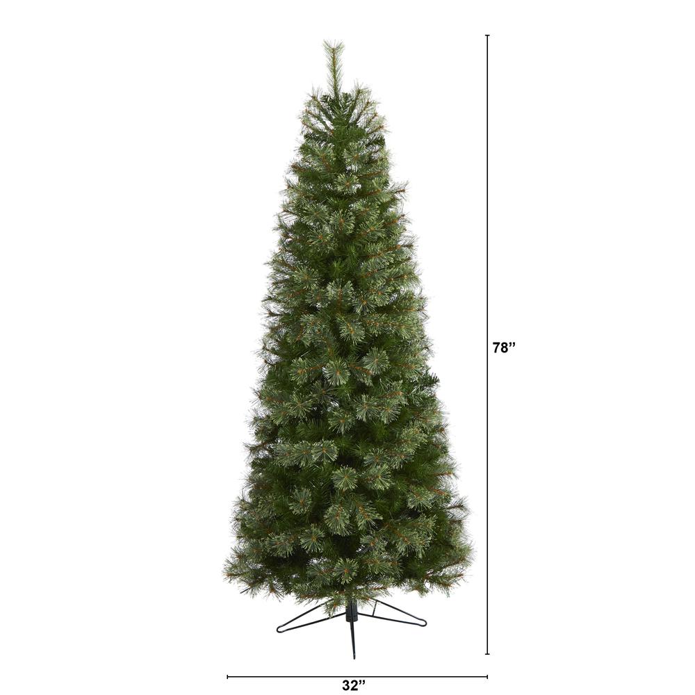 6.5ft. Cashmere Slim Artificial Christmas Tree with 660 Bendable Branches