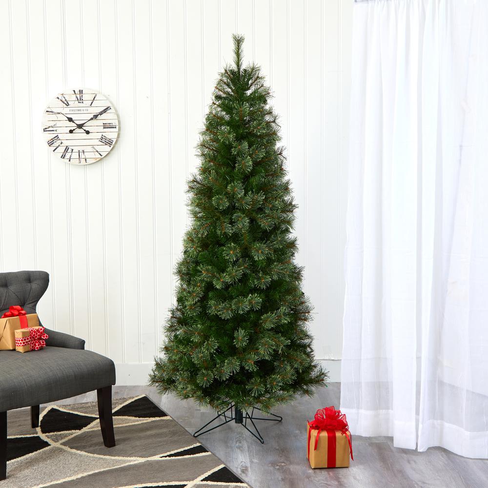 6.5ft. Cashmere Slim Artificial Christmas Tree with 660 Bendable Branches