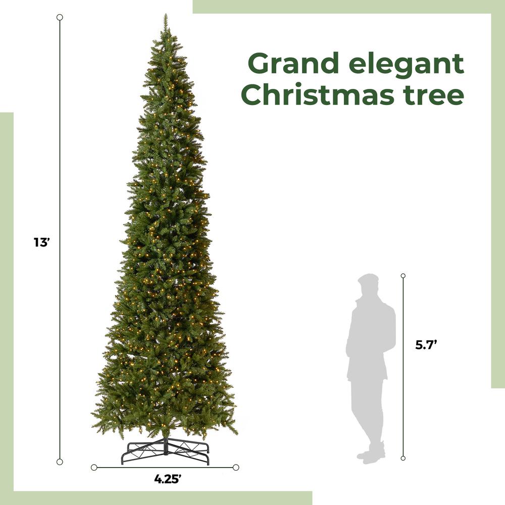 13ft. Artificial Slim Green Mountain Pine Christmas Tree