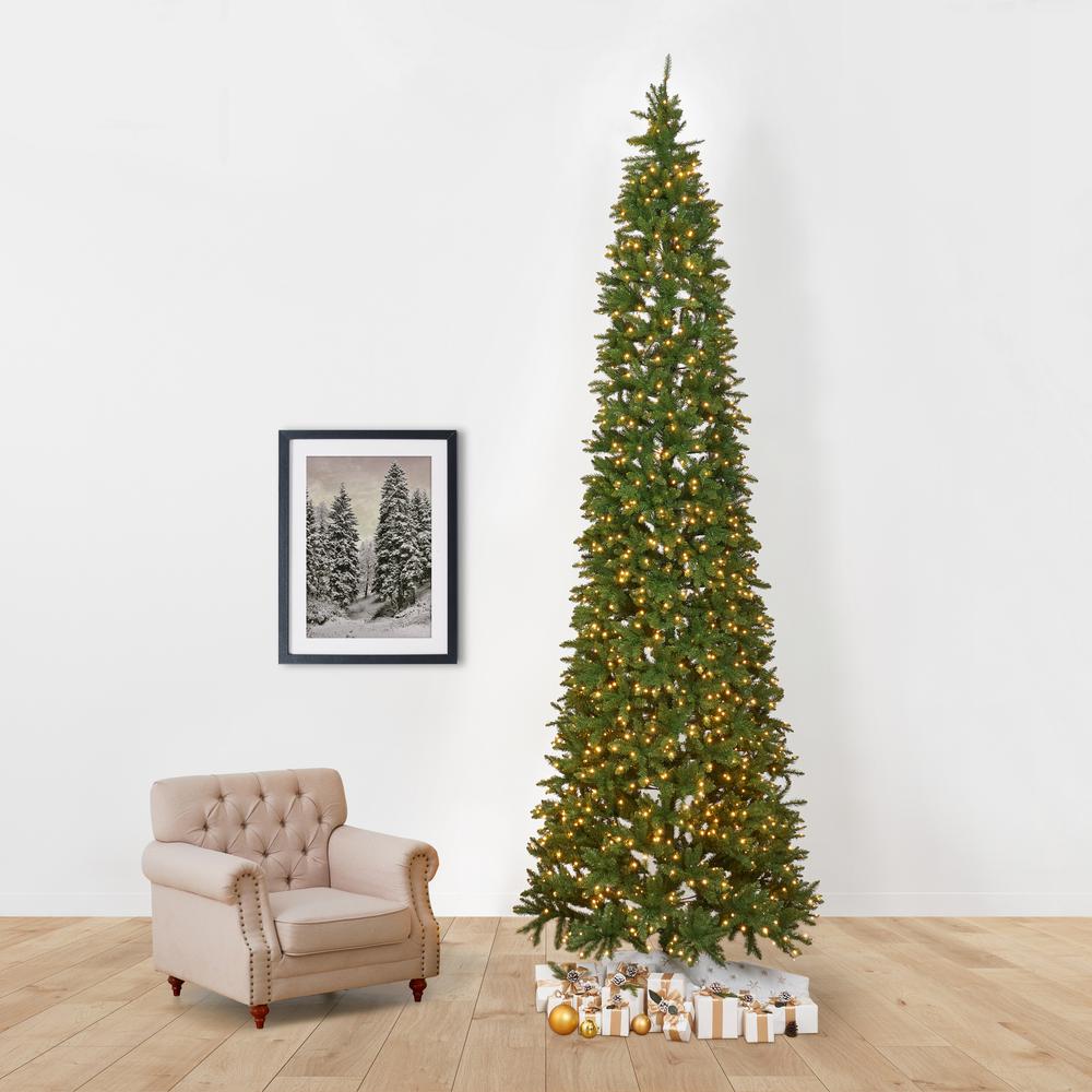 13ft. Artificial Slim Green Mountain Pine Christmas Tree