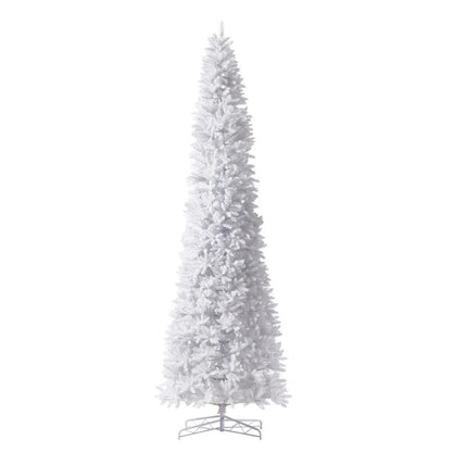 13ft. Slim White Artificial Christmas Tree with 1350 Warm White LED Lights