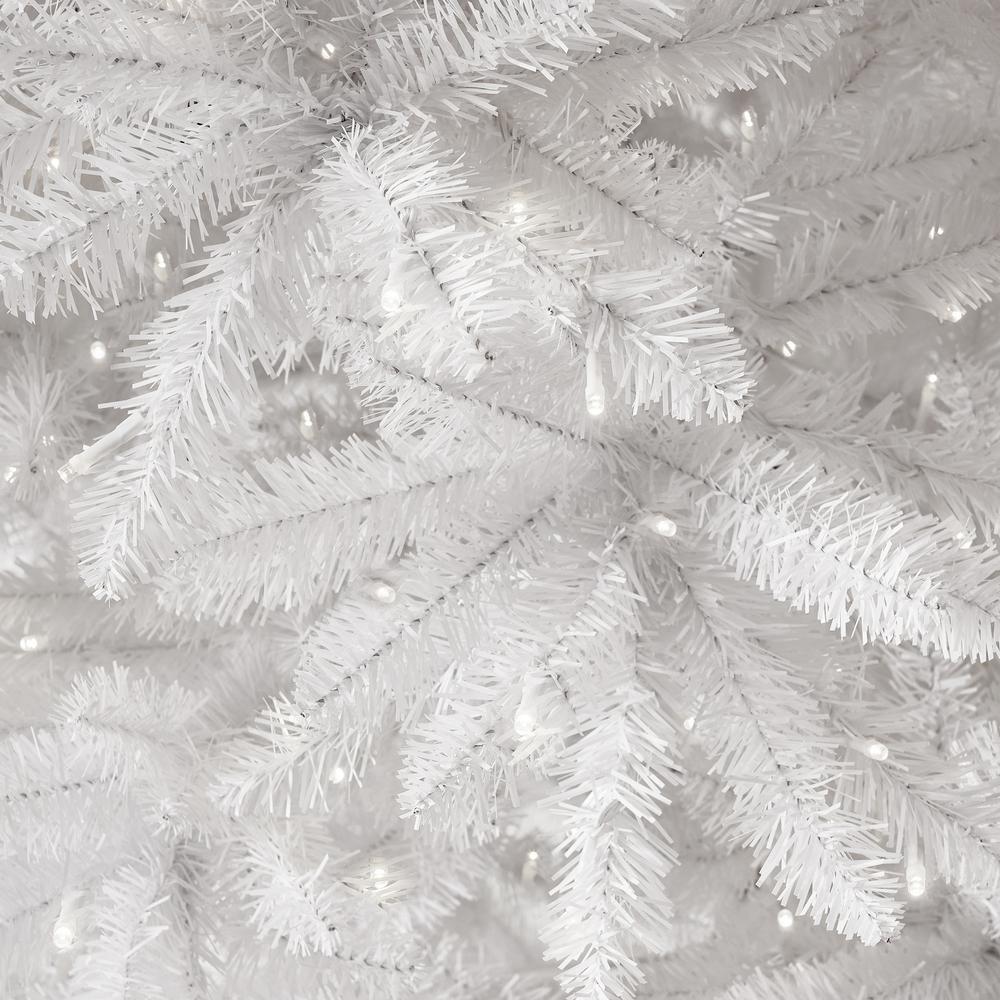 13ft. Slim White Artificial Christmas Tree with 1350 Warm White LED Lights