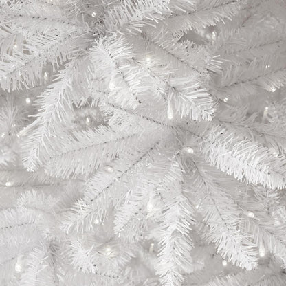 13ft. Slim White Artificial Christmas Tree with 1350 Warm White LED Lights