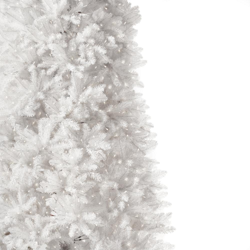 13ft. Slim White Artificial Christmas Tree with 1350 Warm White LED Lights
