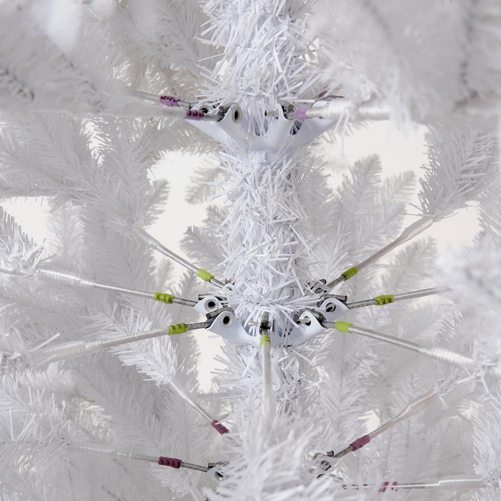 13ft. Slim White Artificial Christmas Tree with 1350 Warm White LED Lights