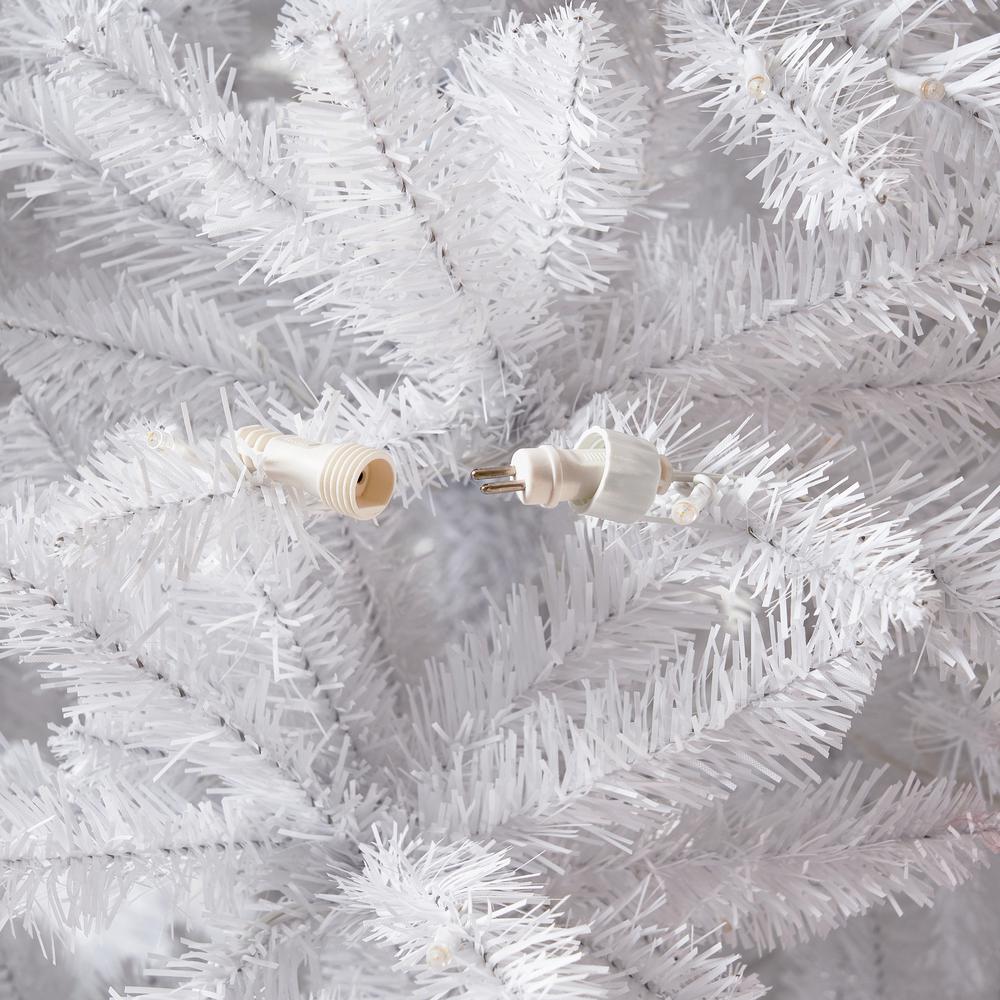 13ft. Slim White Artificial Christmas Tree with 1350 Warm White LED Lights