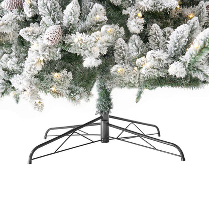 11ft. Flocked Livingston Fir Artificial Christmas Tree with Pine Cones