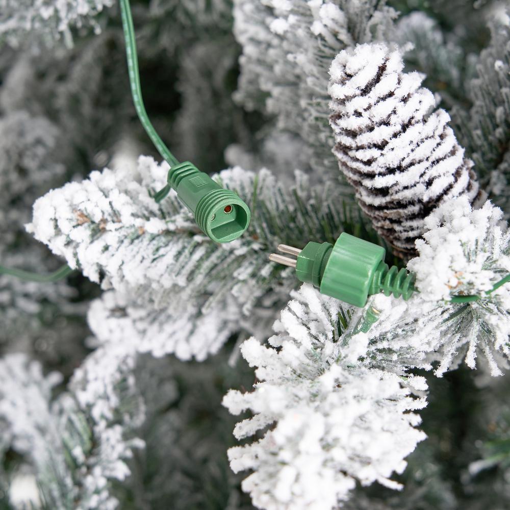 11ft. Flocked Livingston Fir Artificial Christmas Tree with Pine Cones