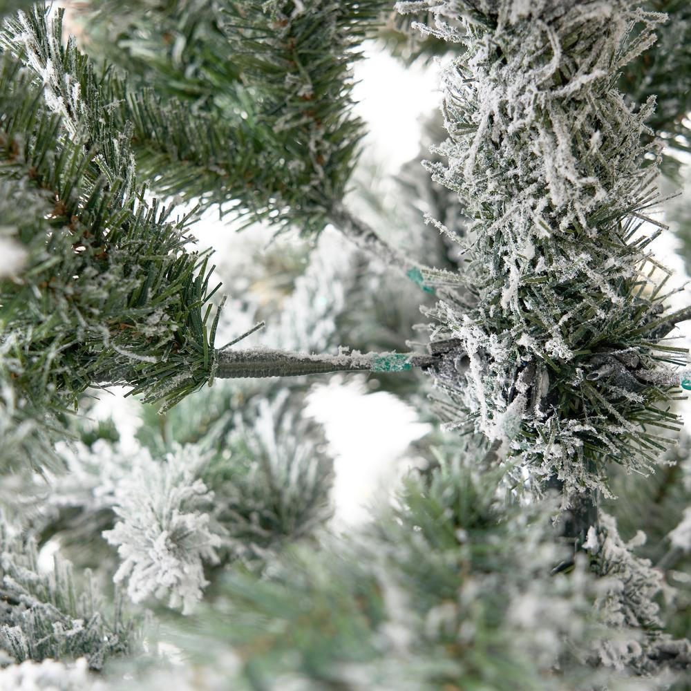 11ft. Flocked Livingston Fir Artificial Christmas Tree with Pine Cones