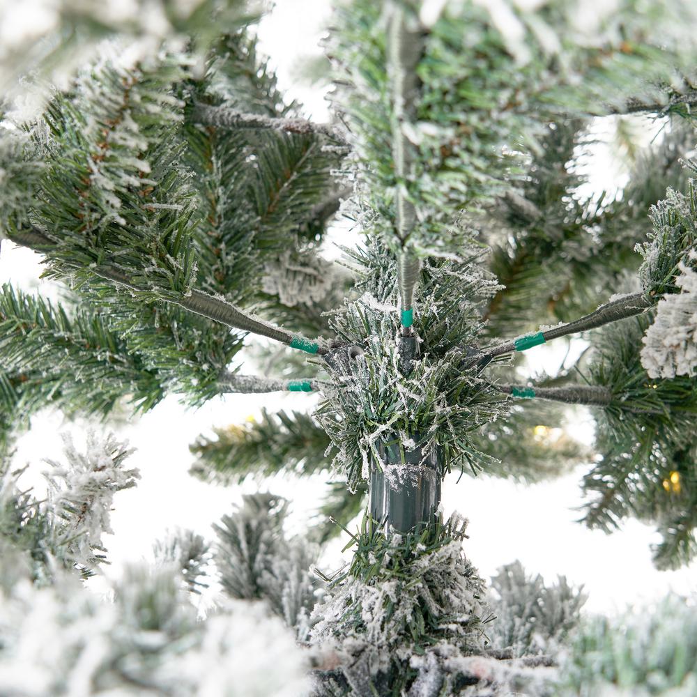 11ft. Flocked Livingston Fir Artificial Christmas Tree with Pine Cones