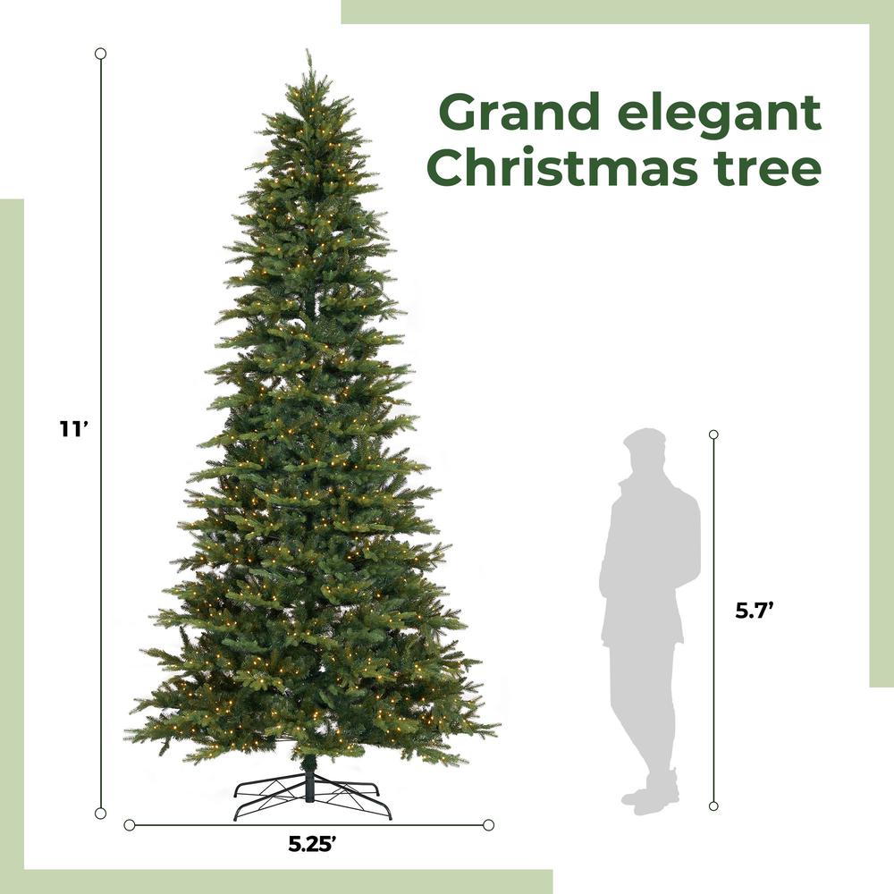 11ft. Belgium Fir Natural-Look Artificial Christmas Tree