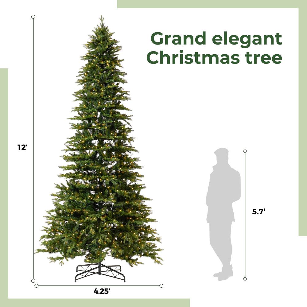 12ft. Belgium Fir Natural-Look Artificial Christmas Tree