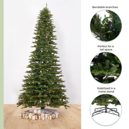 12ft. Belgium Fir Natural-Look Artificial Christmas Tree