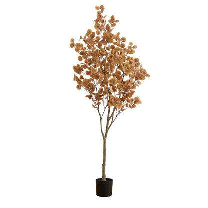 7ft. Artificial Autumn Fall Eucalyptus Tree