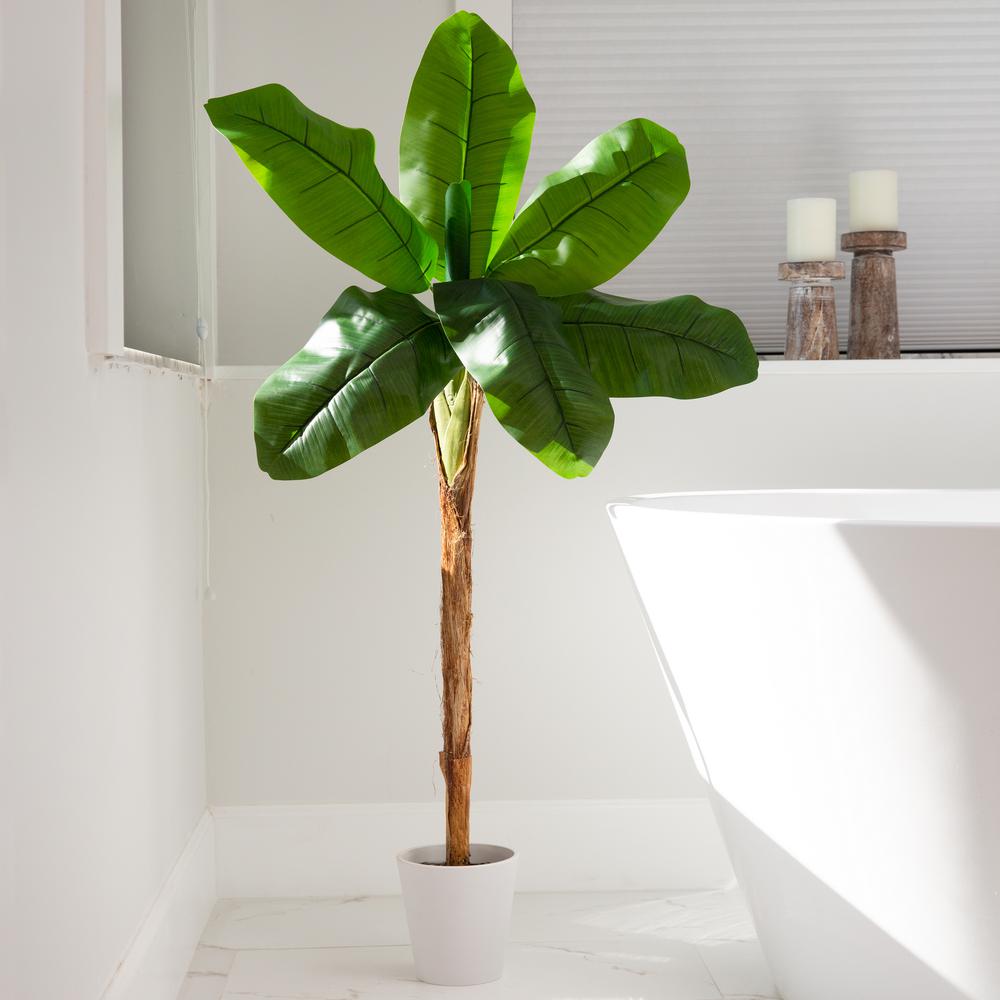 4ft. Artificial Banana Tree in Decorative Planter