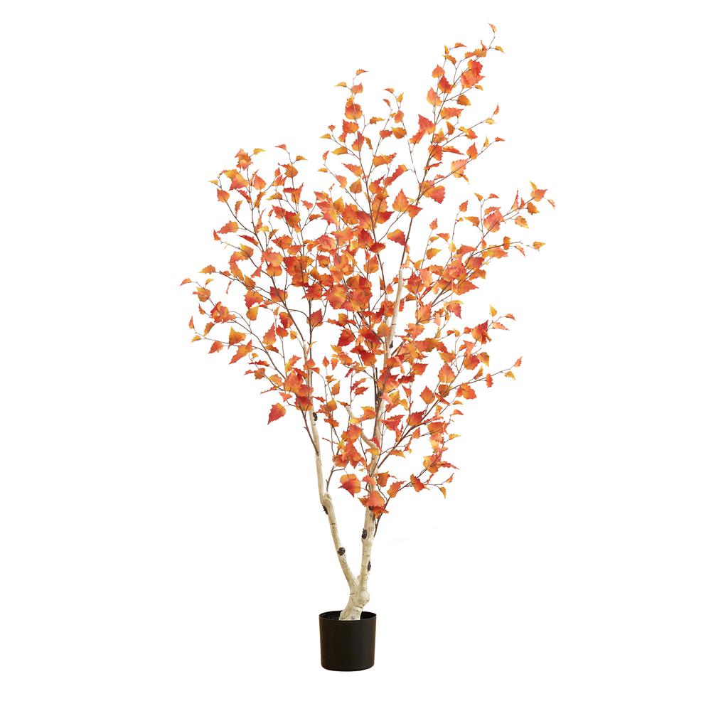 6ft. Autumn Birch Artificial Fall Tree