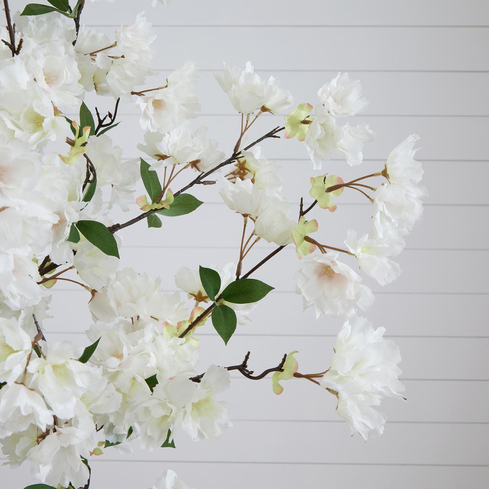 6ft. Artificial Cherry Blossom Tree with White Decorative Planter