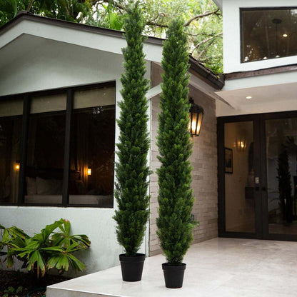 9ft. UV Resistant Artificial Cedar Pine Tree (Indoor/Outdoor)