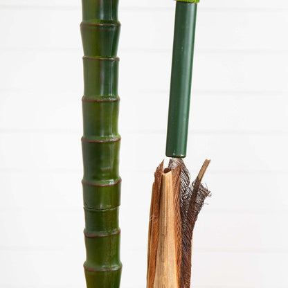 9ft. UV Resistant Artificial Double Robellini Palm Tree (Indoor/Outdoor)