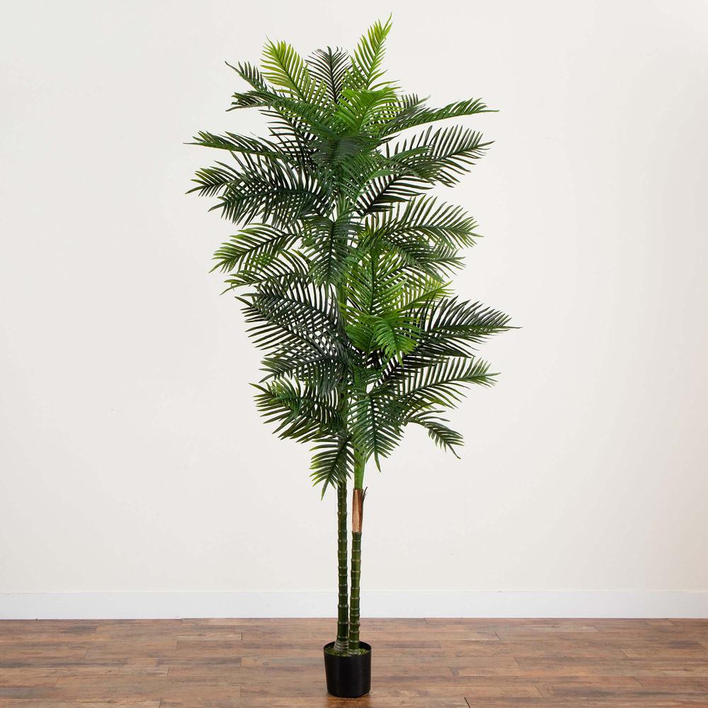 9ft. UV Resistant Artificial Double Robellini Palm Tree (Indoor/Outdoor)