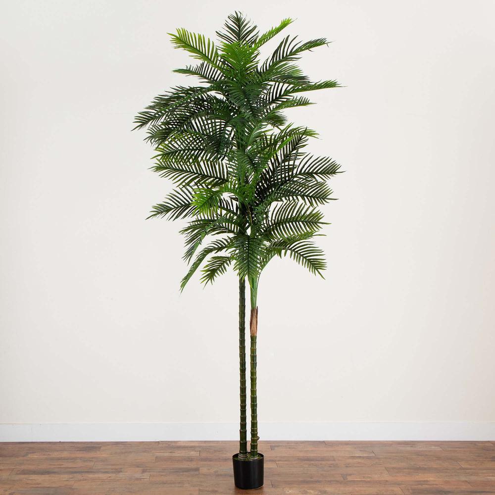 10ft. UV Resistant Artificial Double Robellini Palm Tree (Indoor/Outdoor)