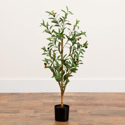 3ft. Artificial Olive Tree with Natural Trunk